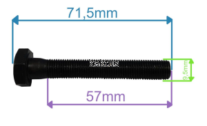 ŚRUBA NOŻA 3/8" X 65MM KOSIARKI MARINA CP050965