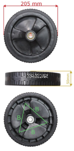 KOŁO 205MM PRZEDNIE KOSIARKI GRASS KCL20SDP