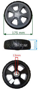 KOŁO 175MM KOSIARKI WORD WORLD 00700