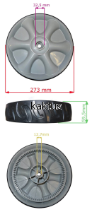 KOŁO 273MM 85Z WORD TYŁ 530SP1SCH 2001600 ROYAL