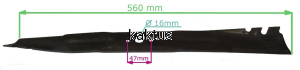 LISTWA TNĄCA 560 MM WORD WORLD GTM560SH 2200039B