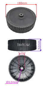 KOŁO 180MM KOSIARKI ROZDRABNIACZA TULEJOWANE