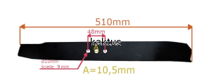 LISTWA TNĄCA 510 MM GATEC GT 150 N KS 602007