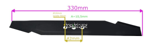 LISTWA TNĄCA 330 MM NAC LB40-33-B25-LA