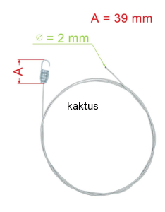 LINKA NAPĘDU UNIWERSALNA STALOWA 2,5M X 2MM