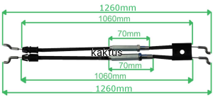 LINKA HAMULCA NAPĘDU KOSIARKI GRASS G-FORCE XSZ51