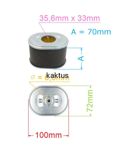 FILTR POWIETRZA SILNIKA ZONGSHEN 168FB GB200 6,5HP