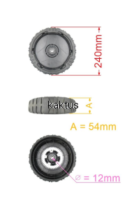 KOŁO 240MM KOSIARKI STIGA TWIN 50 381007801/0