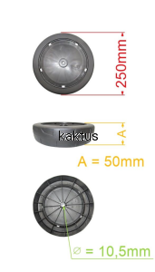 KOŁO 250MM KOSIARKI STIGA TYLNE 322686105/0