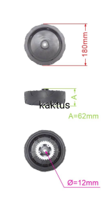 KOŁO KOSIARKI STIGA 180MM 381007465/1