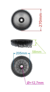 KOŁO 270MM KOSIARKI CEDRUS KS53H 83Z