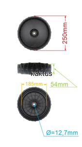 KOŁO 250MM KOSIARKI URSUS UR-LS48 575EX 625E 75Z