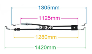 LINKA HAMULCA NAPĘDU KOSIARKI NAC LS51-750-HSD-FA