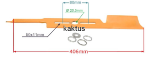 LISTWA TNĄCA 406 MM UNIWERSAL TULEJKI 10 16 17 18