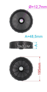 KOŁO 195MM KOSIARKI LIDER HANDY FAWORYT SH51N