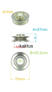 KOŁO PASOWE SILNIKA M53S PRO D=25 122601921/0