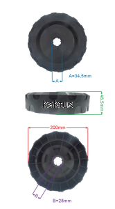 KOŁO 200MM TYLNE KOSIARKI LIDER YLK40P100 YLK46P13