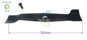 LISTWA TNĄCA 350 MM KOSIARI GRIZZLY ERM1300