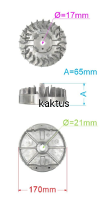 KOŁO MAGNESOWE LC1P65FE-F EURO5 LONCIN V200 196CC