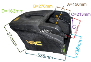 KOSZ PLASTIKOWY KOSIARKI NAC 75L LS1135-56196-JR