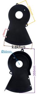 OSŁONA PASKA KOSIARKI HECHT 46CM