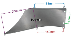 DEFLECTOR KANAŁU WYRZUTU 63 327140056/0