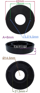 ADAPTER NOŻA KOSIARKI NAC MEX32 MEX34 LE10 ZF6120