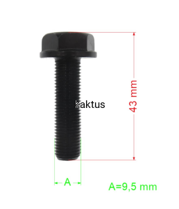 ŚRUBA NOŻA KOSIARKI CEDRUS CEDKS42 CEDKS53H
