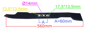 LISTWA TNĄCA 560MM CEDRUS CEDKS56S CEDKS56S-H