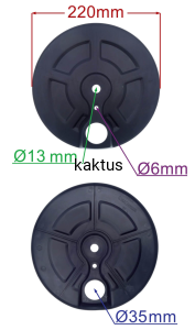 OSŁONA WEWNĘTRZNA 220MM KOŁA KOSIARKI CEDRUS