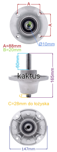 PIASTA NOŻA KPL HUSQVARNA RIDER R13C R15C R16C