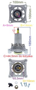 PIASTA NOŻA HUSQVARNA TS LT131/151 MCCULLOCH KPL