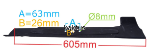 LISTWA TNĄCA 605 MM MTD MINIRIDER ZAMIENNIK