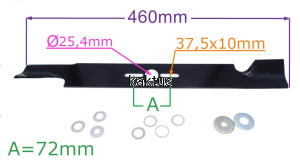 LISTWA TNĄCA 460 MM UNIWERSALNA O-F-A