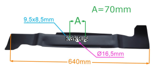 LISTWA TNĄCA 640 MM VIKING MT6127.1ZL PRAWY