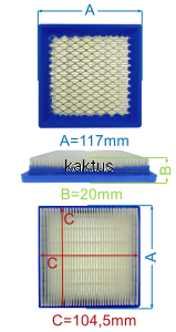 FILTR POWIETRZA BRIGGS 3,5KM QUANTUM ZAMIENNIK