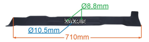 LISTWA TNĄCA 710MM 72C GARDEN COMBI/SCOOP