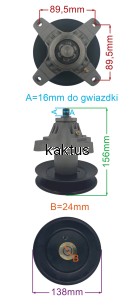 MANDRELA NOŻA CUB CADET LT SLT RZT  MTD ZAMIENNIK