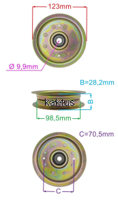KOŁO PASOWE MTD ZAMIENNIK 753-08171 756-04129