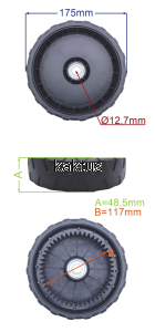 KOŁO 175MM KOSIARKI CEDRUS CEDKS42 CEDKS48-H 49Z