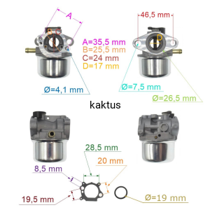 GAŹNIK SILNIKA BRIGGS 600 650 PRIMER ZAMIENNIK