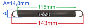 SPRĘŻYNA TRAKTORKA KOSIARKI MTD 732-08325