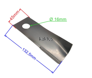 LISTWA TNĄCA 132 MM KOŃCÓWKA NOŻA WB454HB WEIBANG
