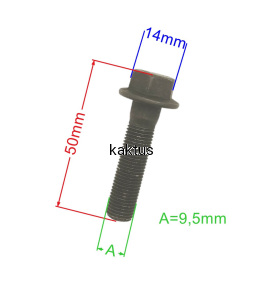 ŚRUBA NOŻA 3/8"  KOSIARKI WEIBANG WB507SC WB537SC