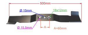 LISTWA TNĄCA 500 MM NAC FAWORYT GYK51 ŁOPATY