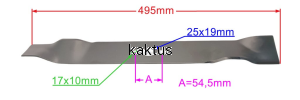 LISTWA TNĄCA 495MM KOSIARKI NAC RIWALL MIELĄCA