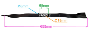 LISTWA TNĄCA 655MM STIGA 1066H ZAMIENNIK