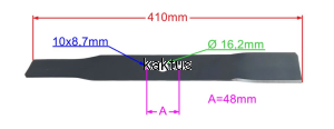 LISTWA TNĄCA 410 MM NAC DY164PMB HORTMASZ DYM1563D