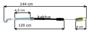 LINKA JAZDY KOSIARKI CASTEL FR PAN/NP-KOŃ. SPRĘŻ.
