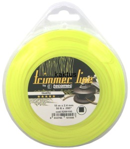 ŻYŁKA TNĄCA TECOMEC 2,4MM X 15MB KWADRAT